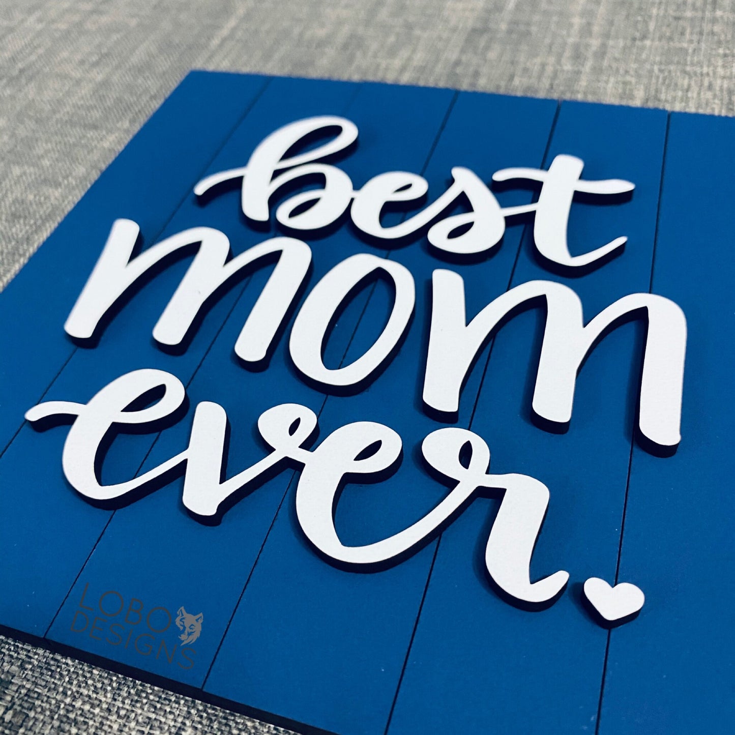 Digital Design — "Best Mom Ever" w/ Mini Shiplap Backboards and Frames