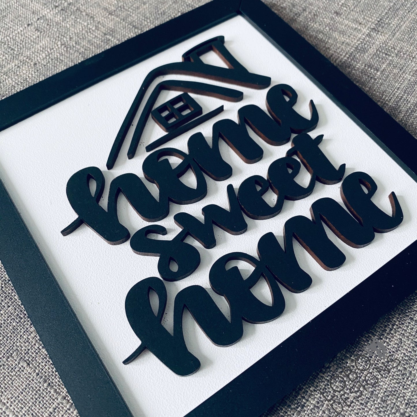 Digital Design — "Home Sweet Home" w/ Mini Shiplap Backboards and Frames