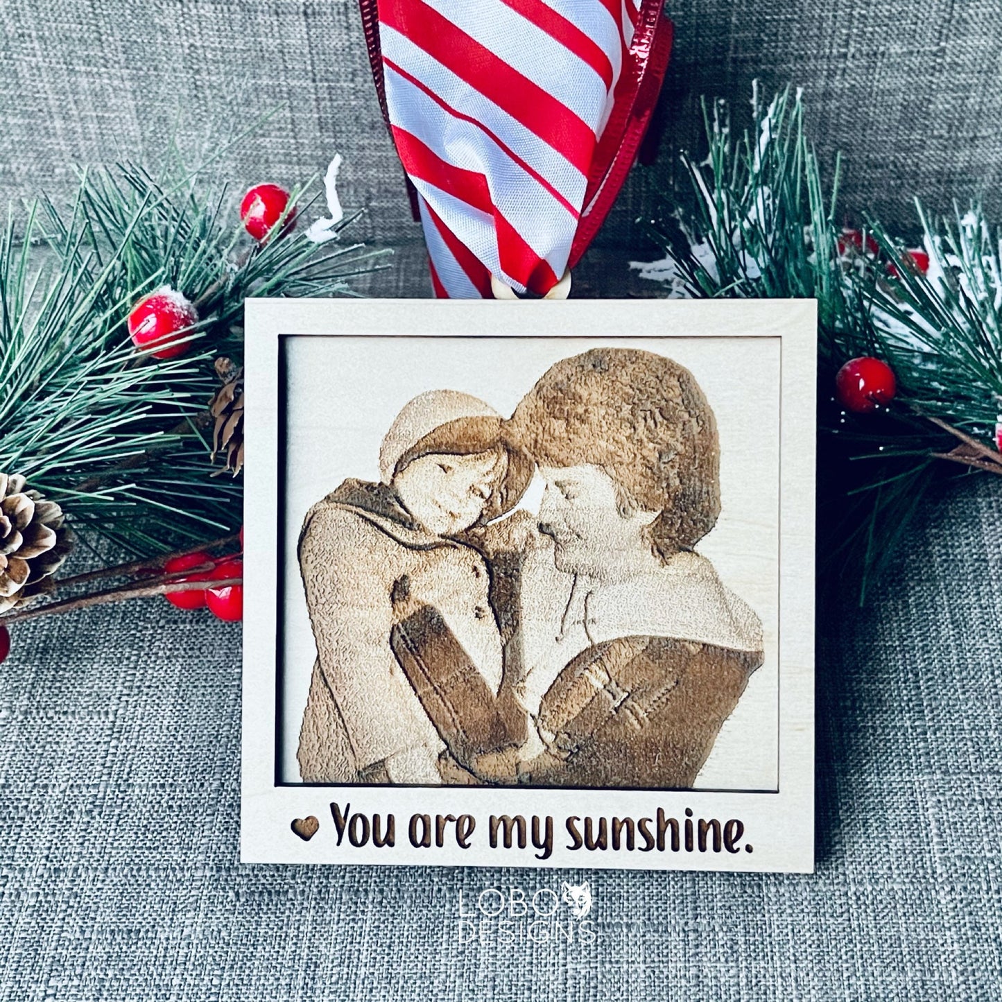 Digital Design — You Are My Sunshine Layered Ornament (add your own photo)