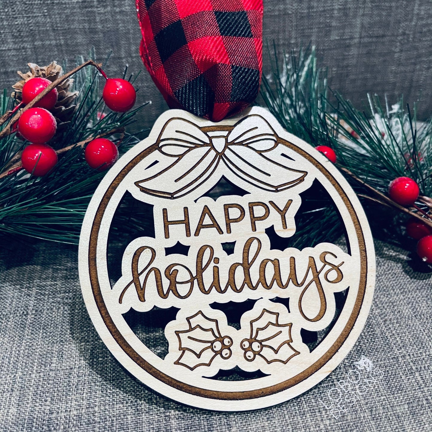 Digital Design — Happy Holidays Ornament