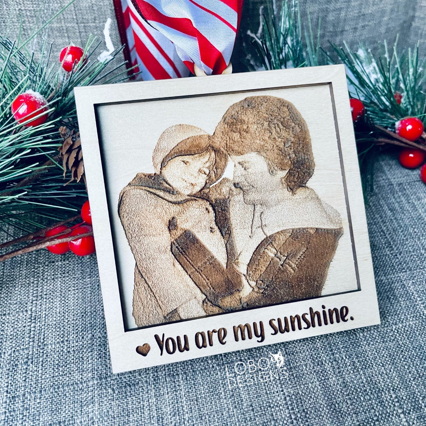 Digital Design — You Are My Sunshine Layered Ornament (add your own photo)
