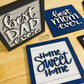 Digital Design — "Best Dad Ever" w/ Mini Shiplap Backboards and Frames