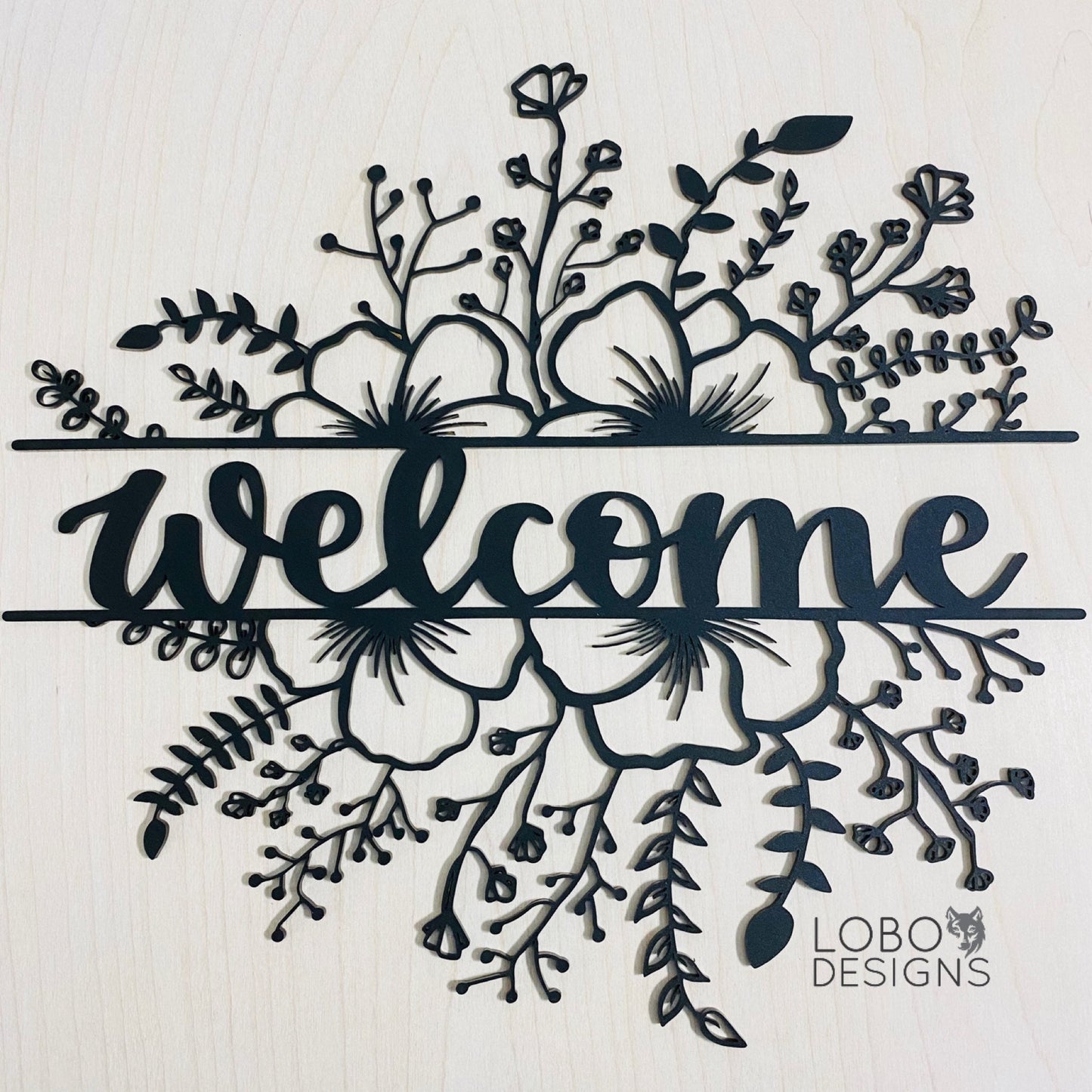 Digital Design — Split Floral Welcome