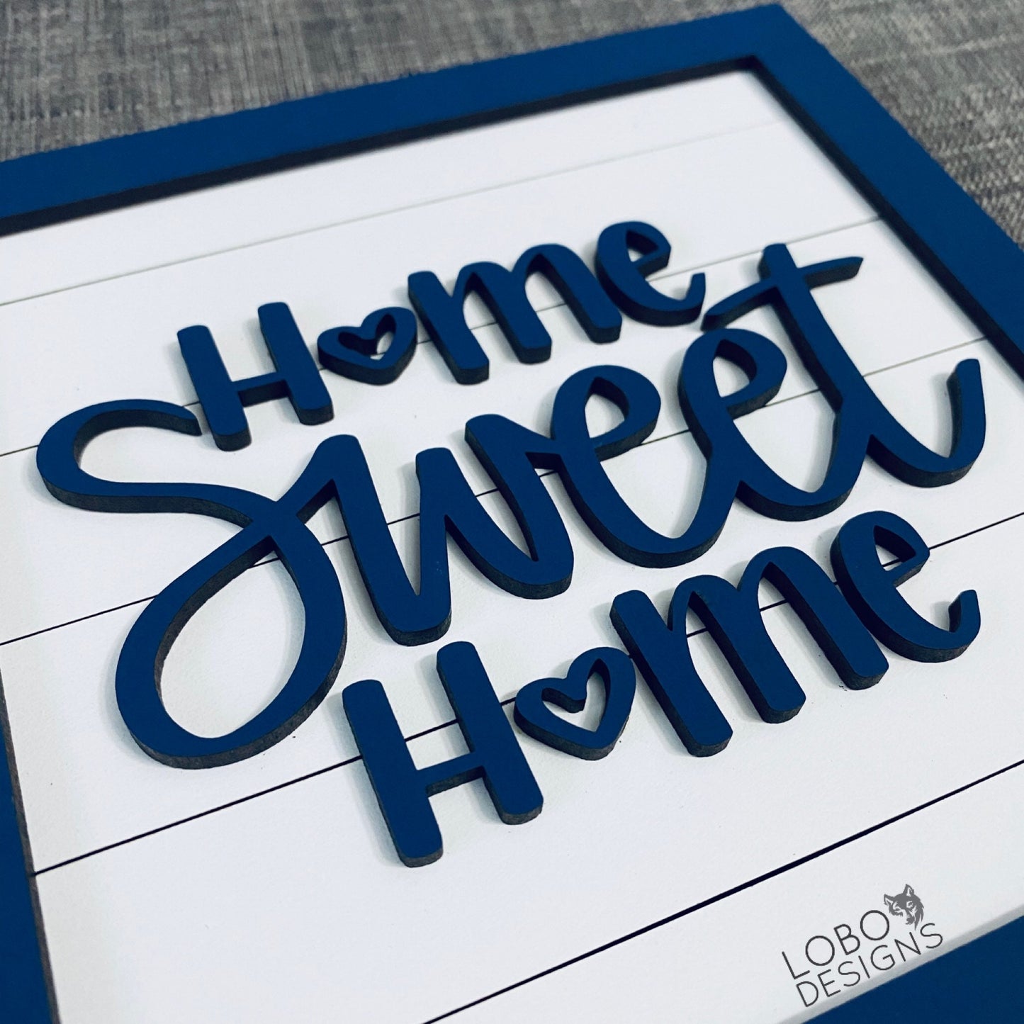 Digital Design — "Home Sweet Home" w/ Mini Shiplap Backboards and Frames