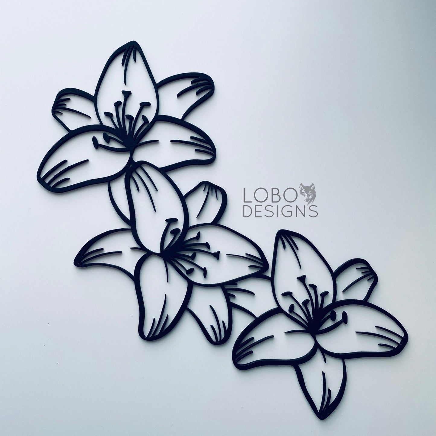 Digital Design — Lilies for Round Sign