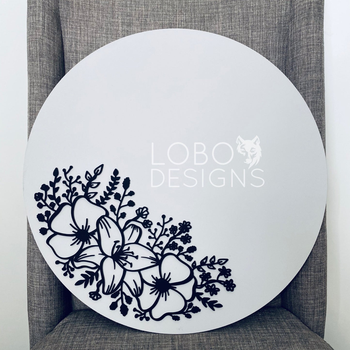 Digital Design — Floral for Round Sign