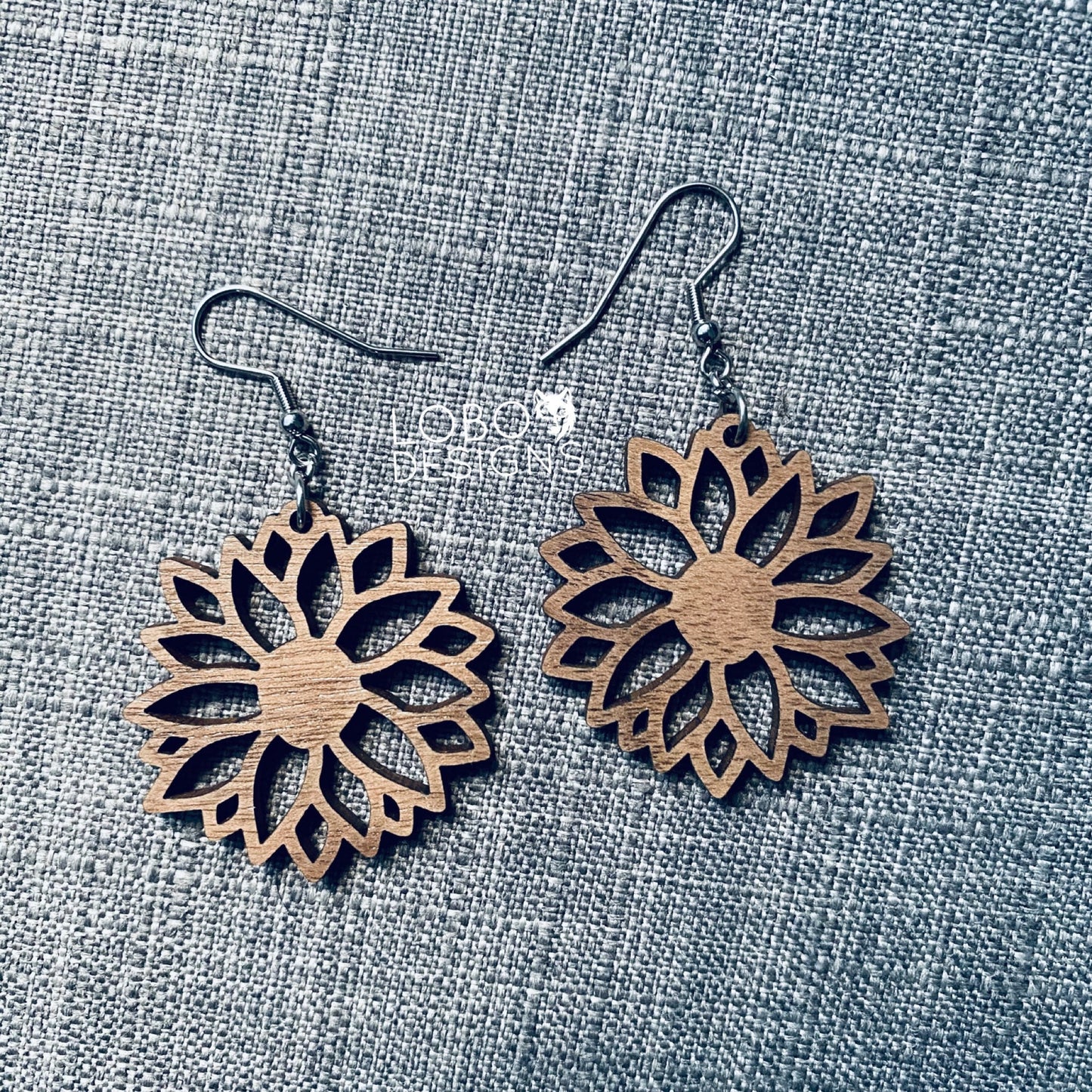 Digital Design — Sunflower Earrings