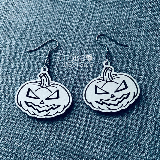 Digital Design — Jack-o-Lantern Earrings