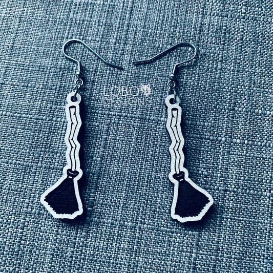 Digital Design — Witch's Broom Earrings