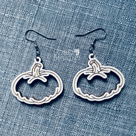 Digital Design Bundle — Pumpkin Earrings (two designs included)