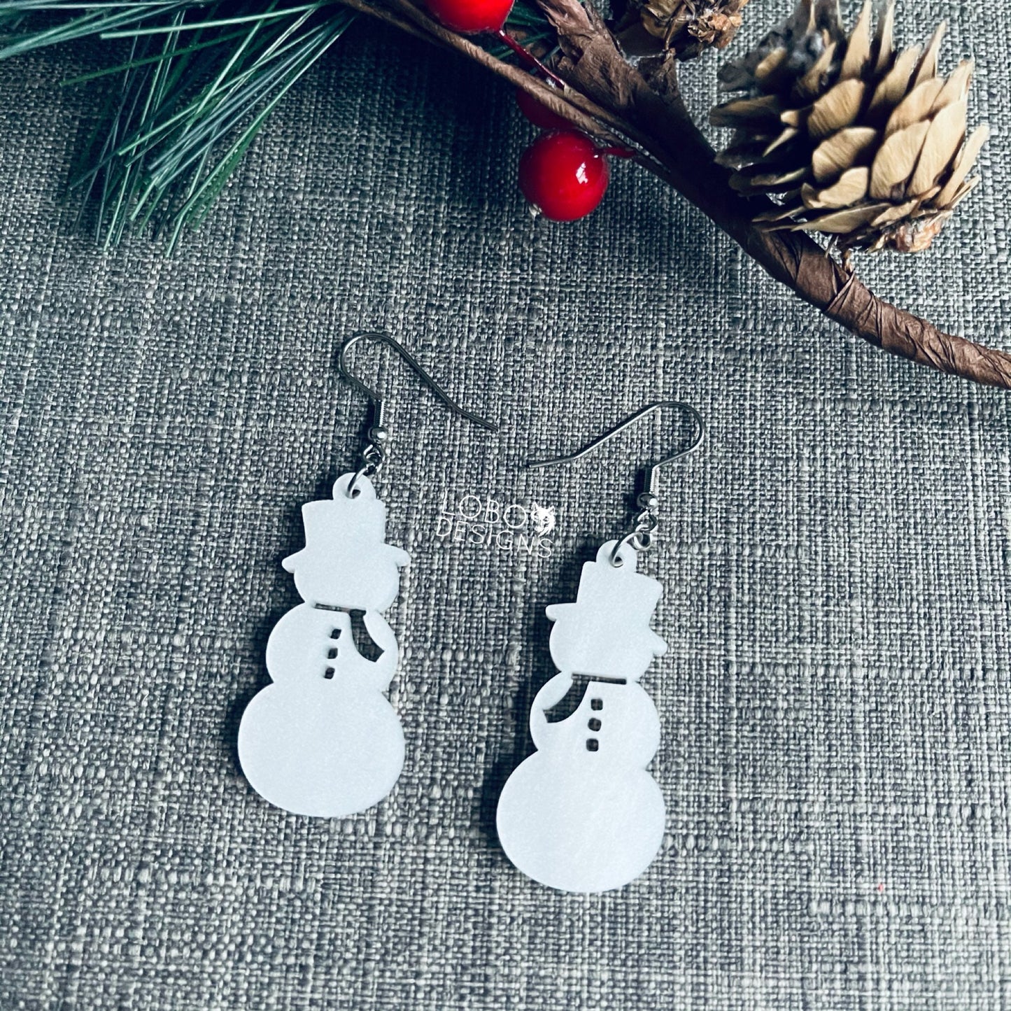 Digital Design — Snowman Earrings