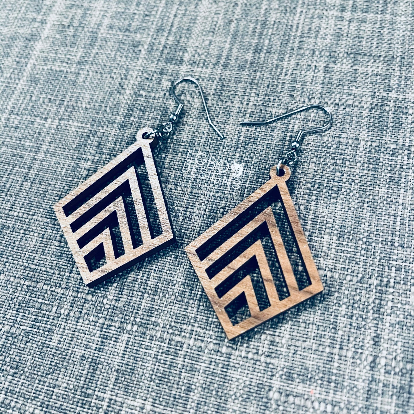 Digital Design — Diamond Geometric Earrings