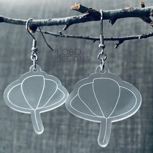 Digital Design — Single-Line Flower Earrings