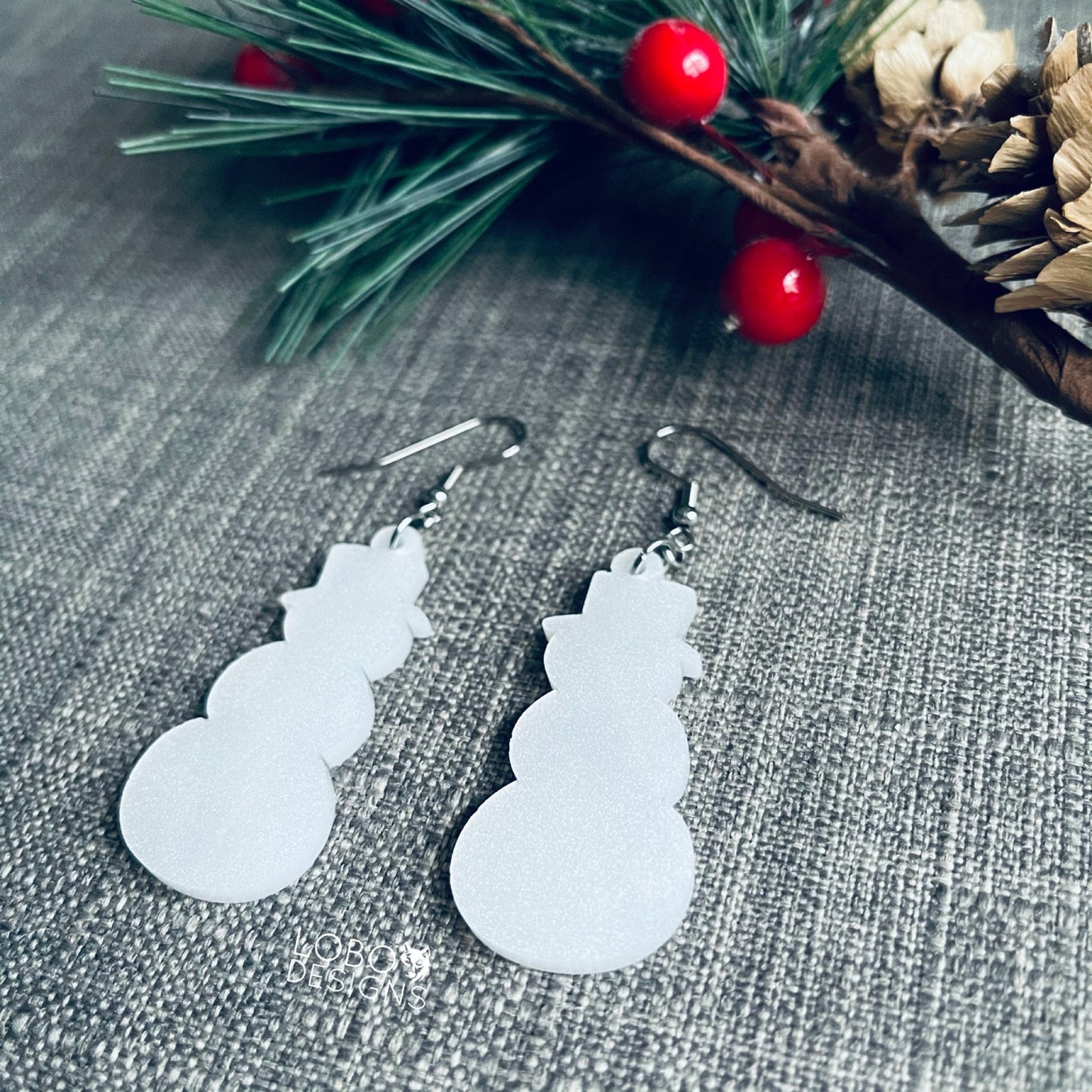 Digital Design — Snowman Earrings