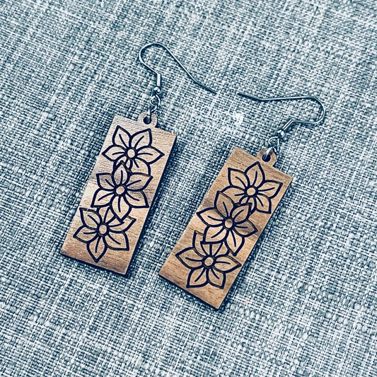 Digital Design — Floral Earrings