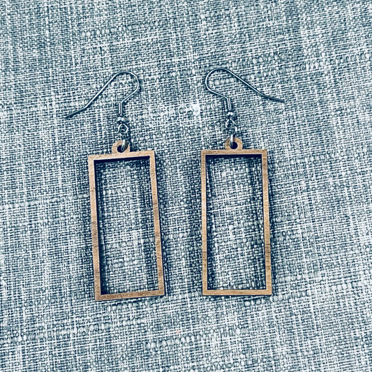 Digital Design — Rectangle Frame Earrings