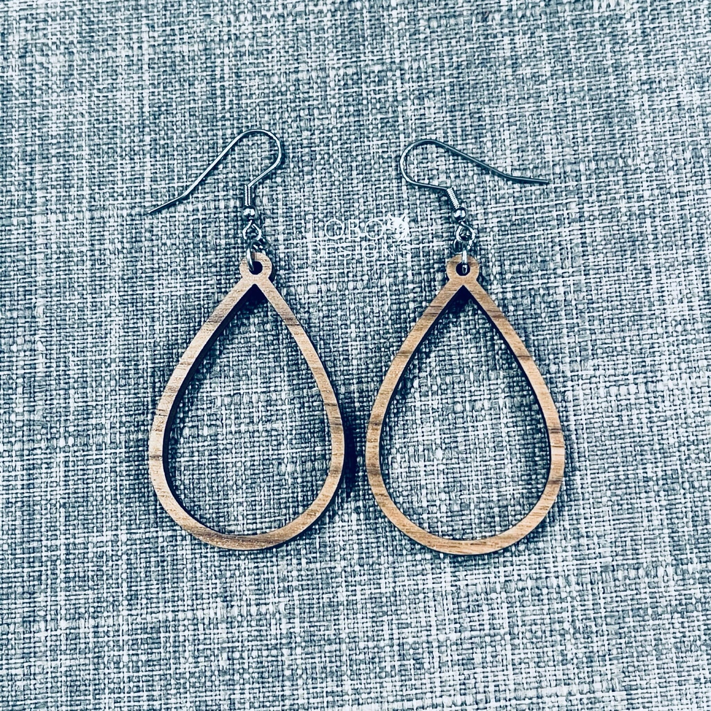 Digital Design — Tear Drop Frame Earrings