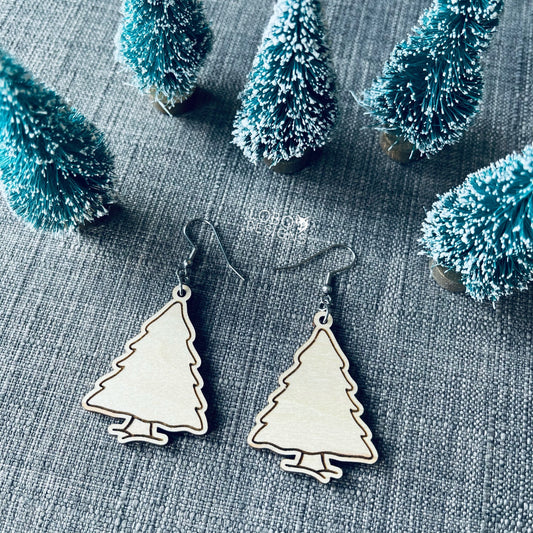 Digital Design — Christmas Tree Earrings