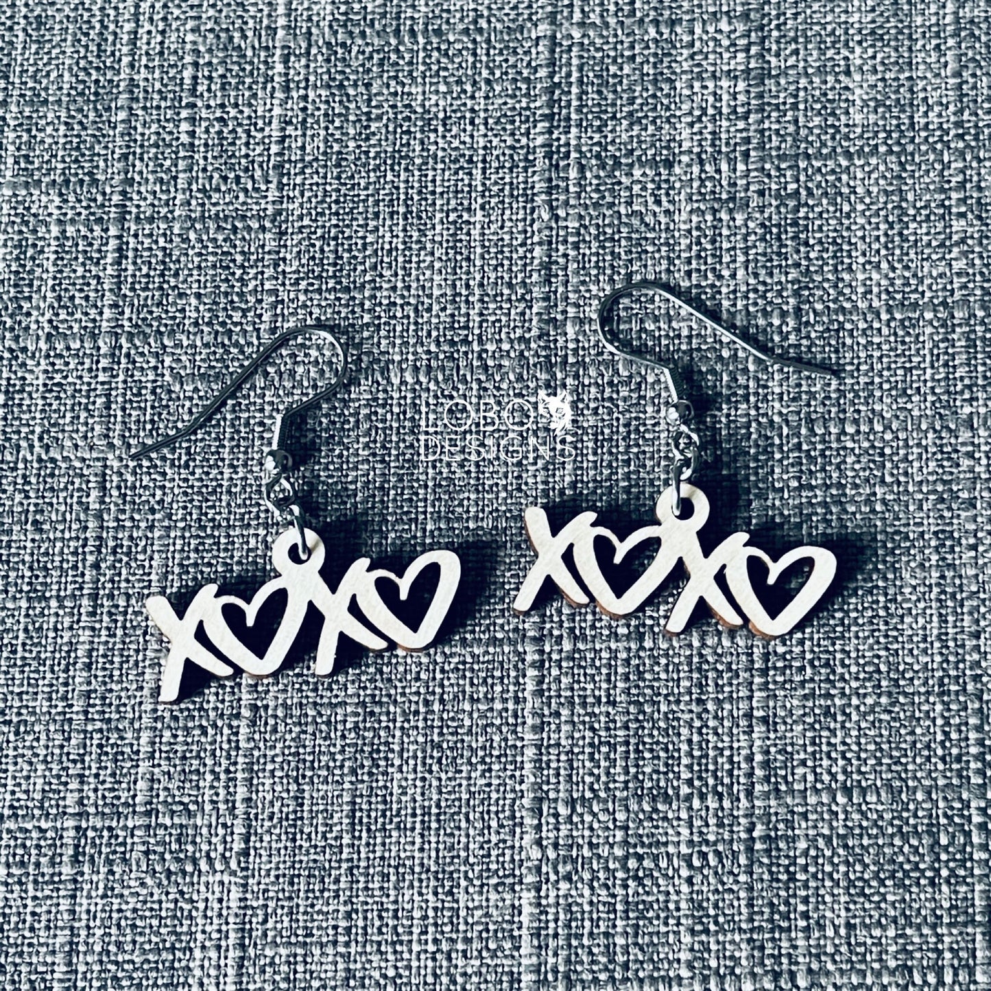 Digital Design Bundle — XOXO Earrings (two designs included)