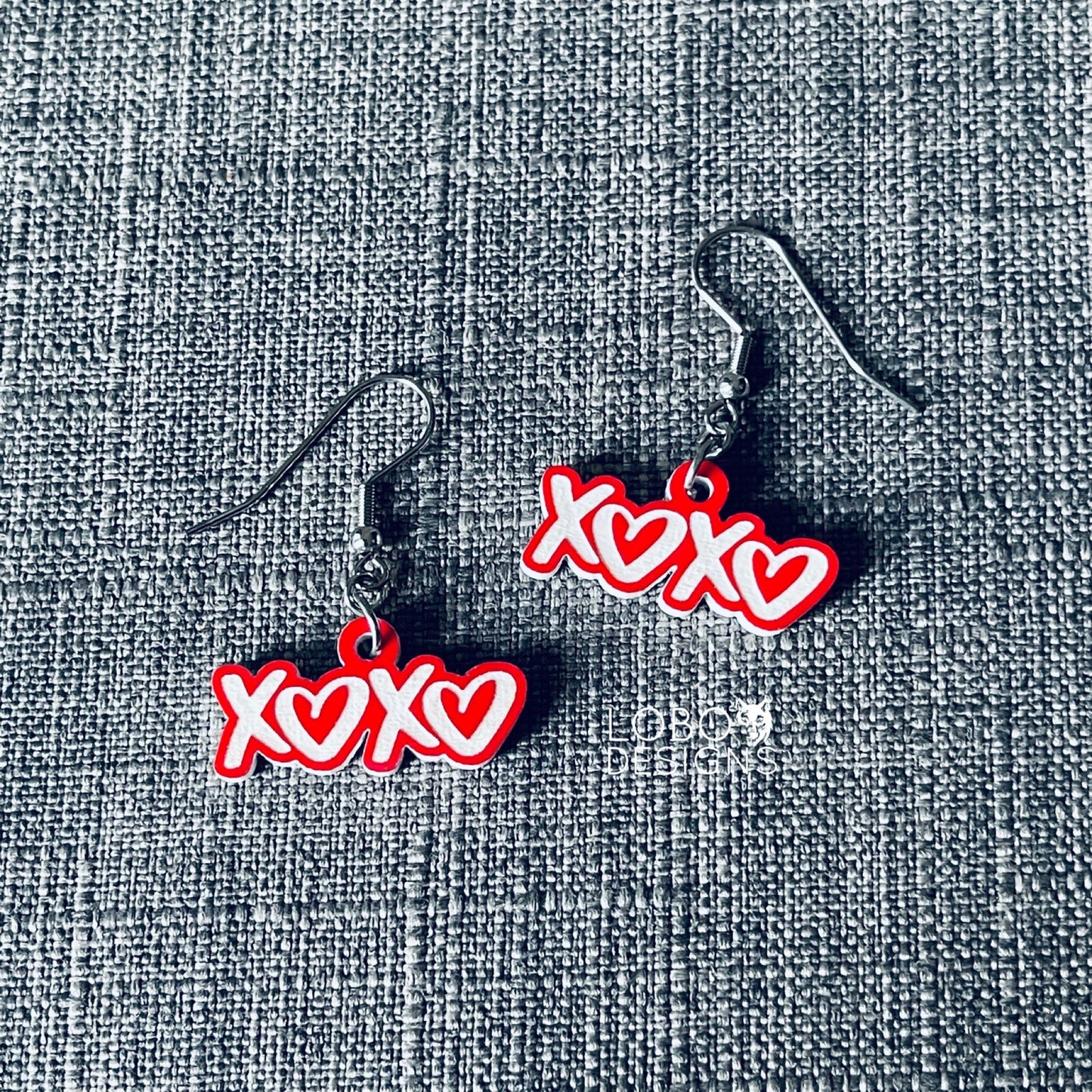 Digital Design Bundle — XOXO Earrings (two designs included)