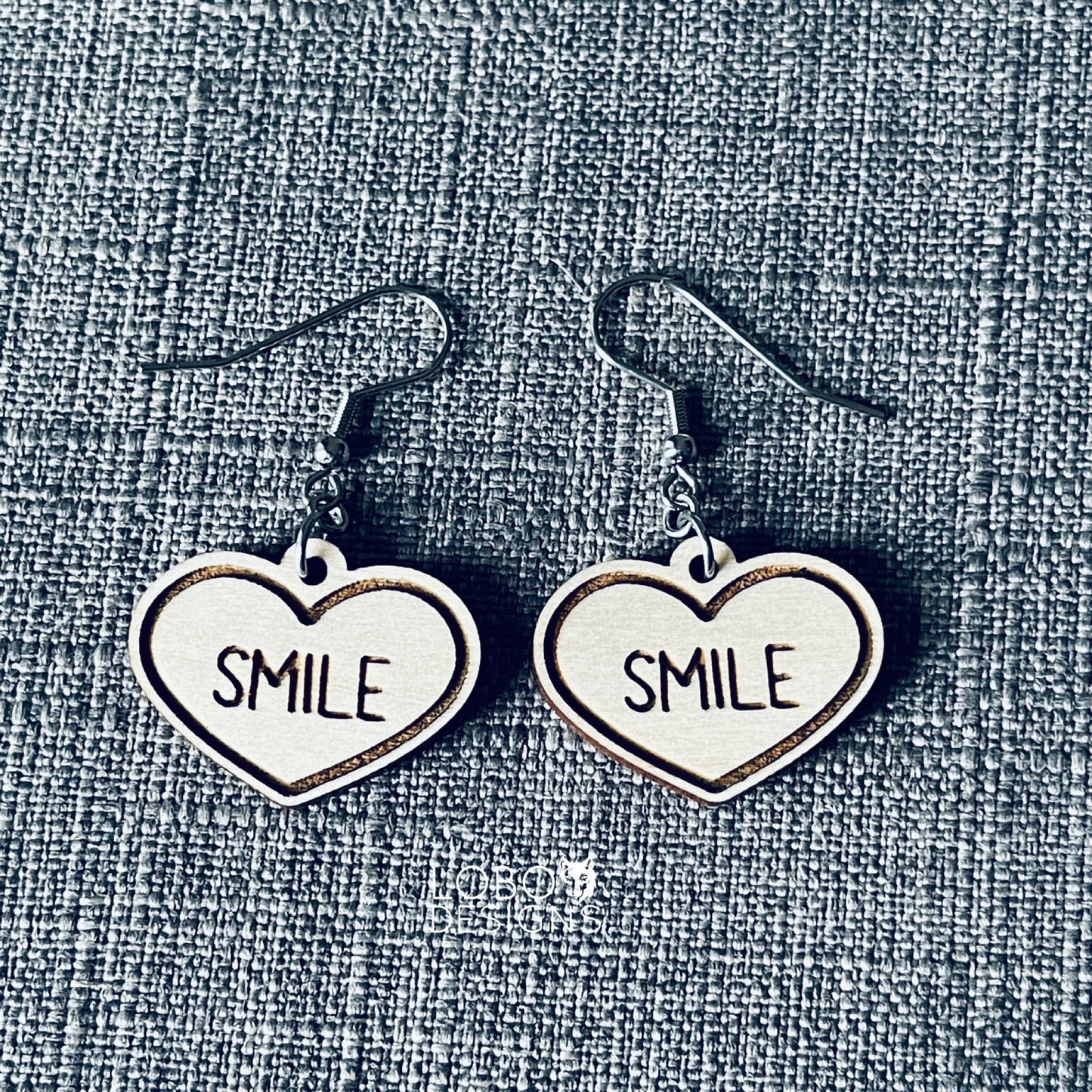 Digital Design — Candy Heart "Smile" Earrings