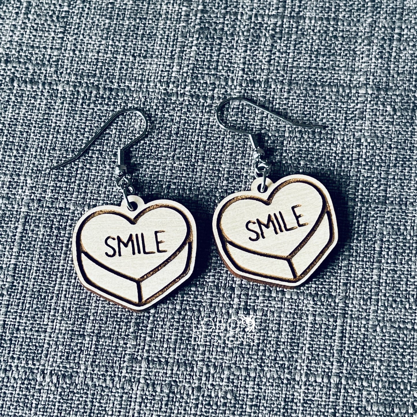 Digital Design — Candy Heart "Smile" Earrings