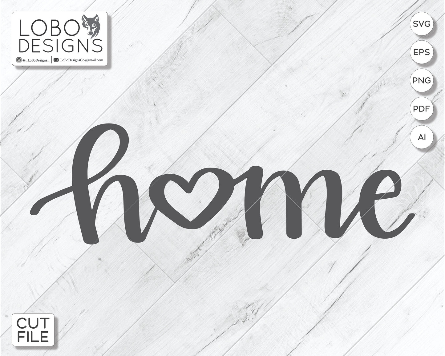 Digital Design — "Home" w/ Heart