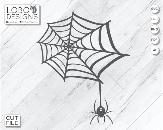 Digital Design — Black Widow Spider and Spider Web