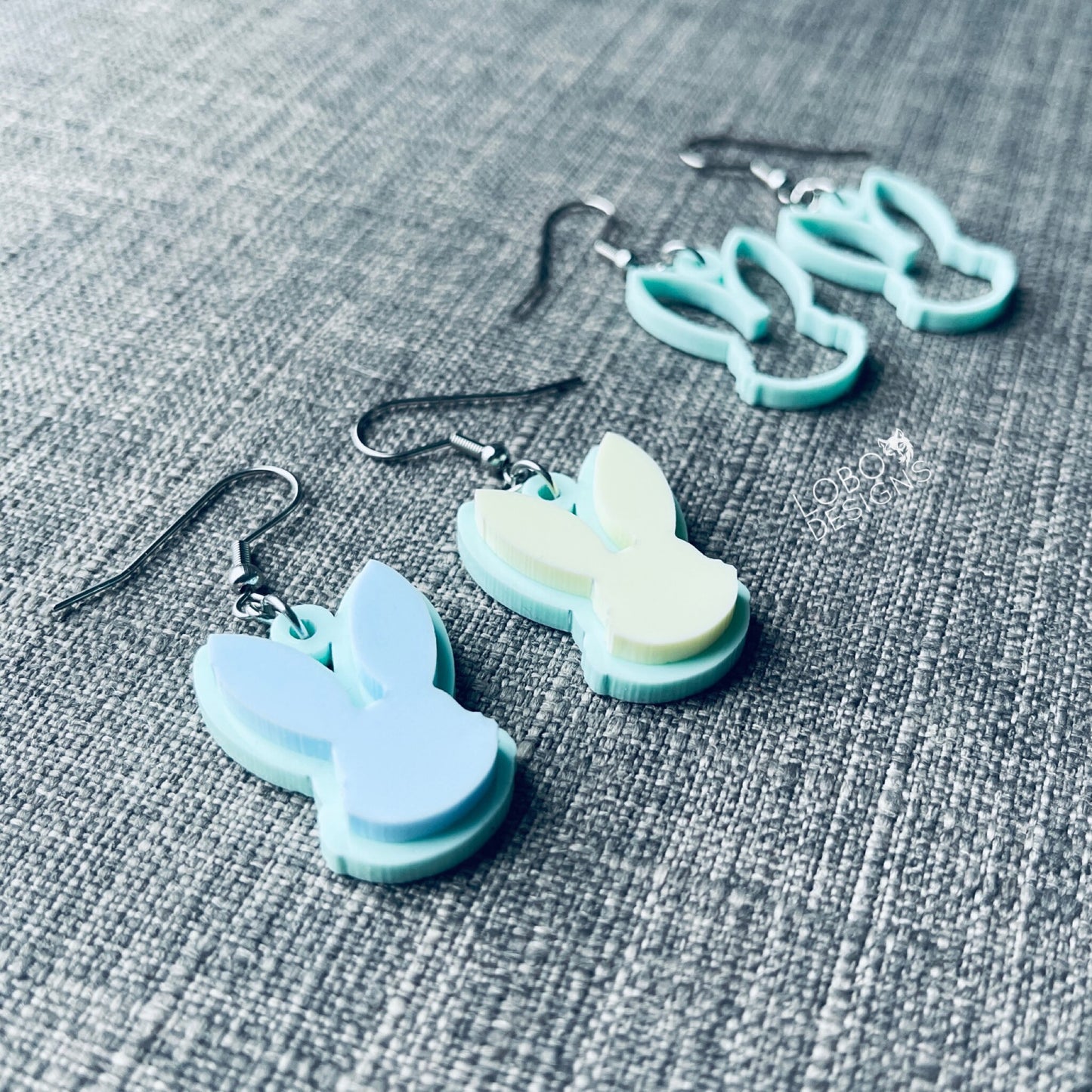 Digital Design — Bunny Earrings