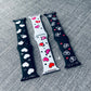 Digital Design Bundle — Candy Heart Watch Band Patterns (four designs included)