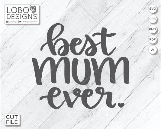 Digital Design — "Best Mum Ever" w/ Mini Shiplap Backboards and Frames