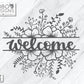 Digital Design — Split Floral Welcome