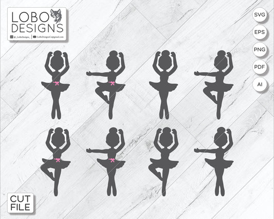 Digital Design — Ballerina Silhouettes