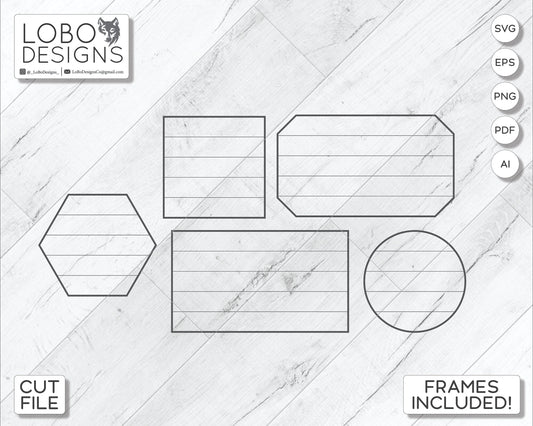 Digital Design — Geometric Shiplap Backboards and Frames