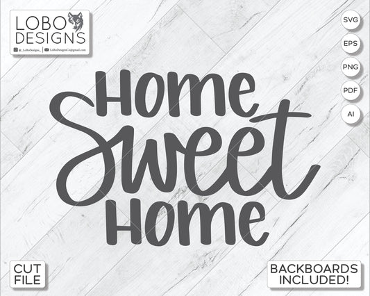 Digital Design — "Home Sweet Home" w/ Mini Shiplap Backboards and Frames