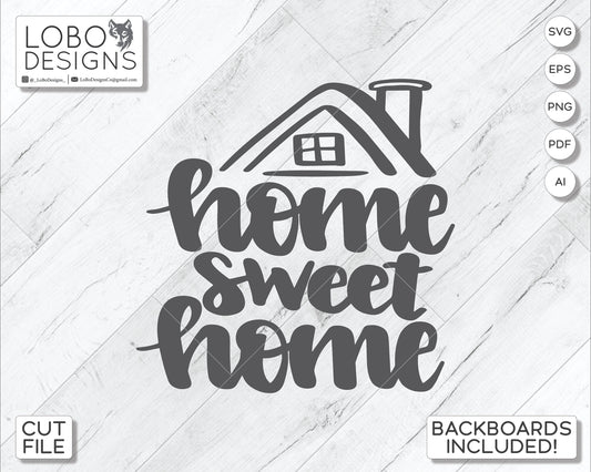 Digital Design — "Home Sweet Home" w/ Mini Shiplap Backboards and Frames