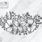Digital Design — Floral for Round Sign