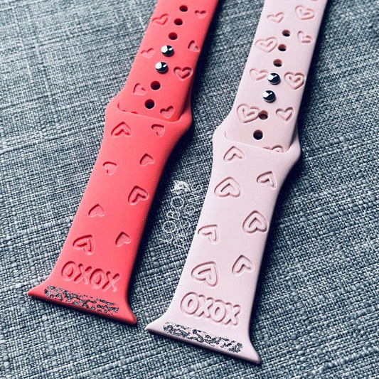 Digital Design Bundle — XOXO Watch Band Patterns (two designs included)