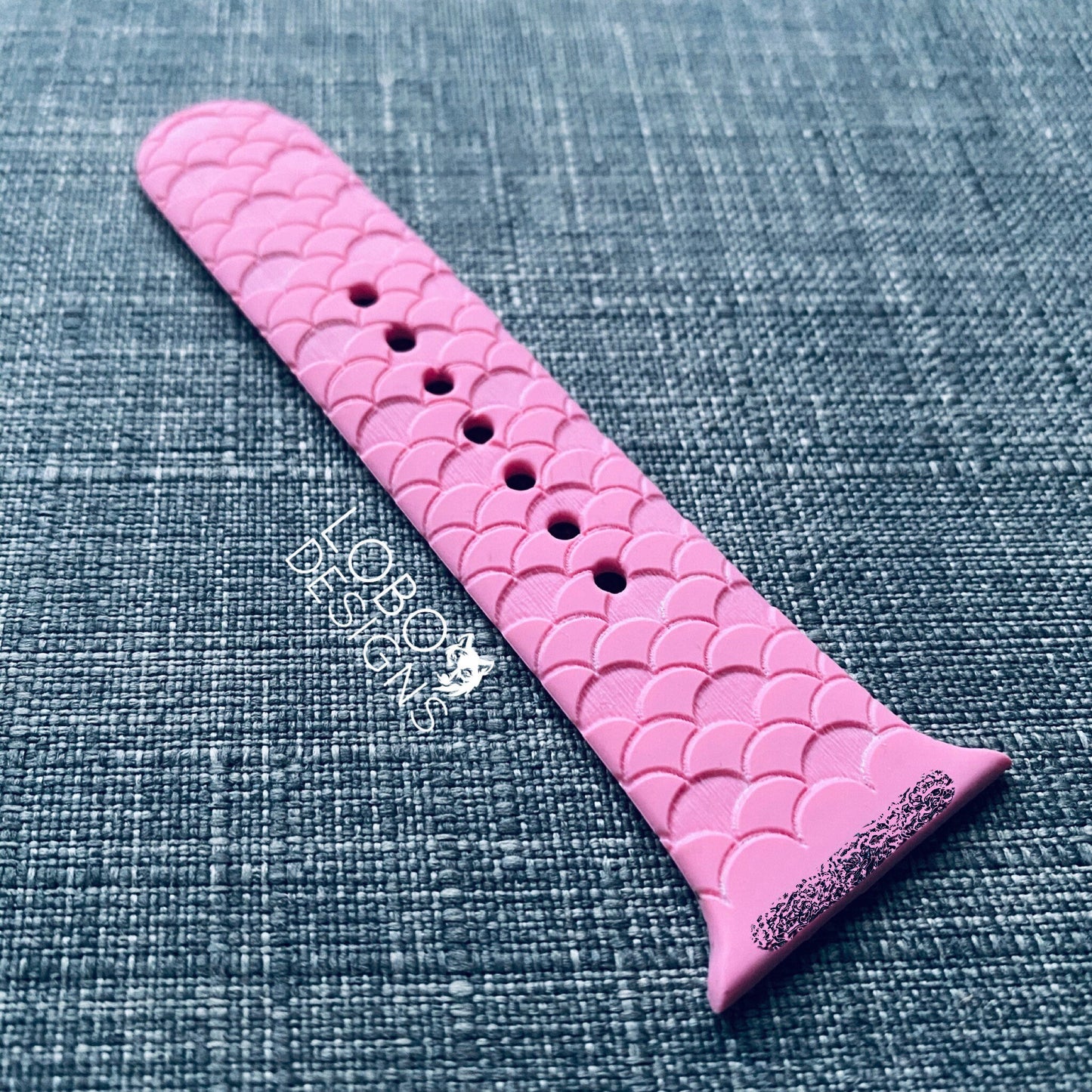 Digital Design Bundle — Scales/Mermaid Watch Band Pattern (two designs included for scoring or engraving)