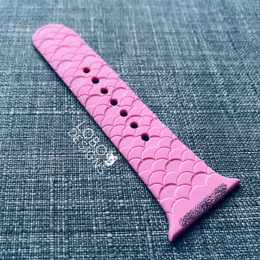 Digital Design Bundle — Scales/Mermaid Watch Band Pattern (two designs included for scoring or engraving)