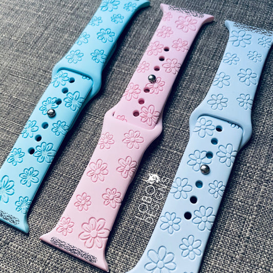 Digital Design Bundle — Daisy Watch Band Pattern (three designs included)