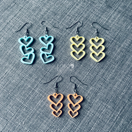 Digital Design — Heart Earrings