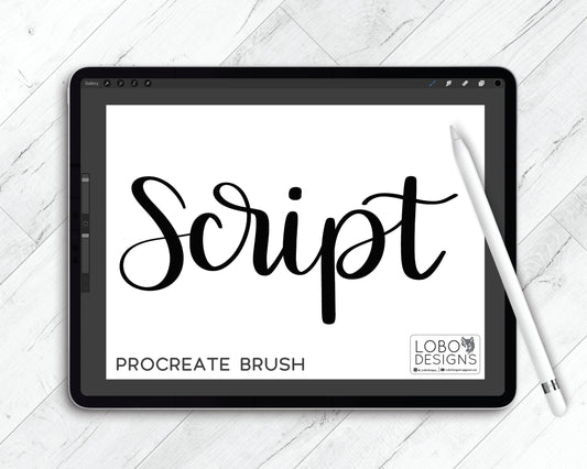 Procreate Brush — LoBo Script