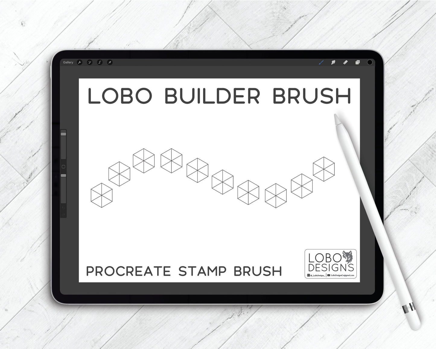 Procreate Stamp Brush — LoBo Floral Builder