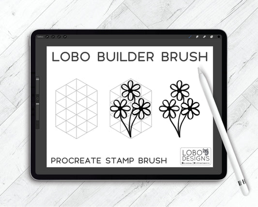 Procreate Stamp Brush — LoBo Bouquet Builder