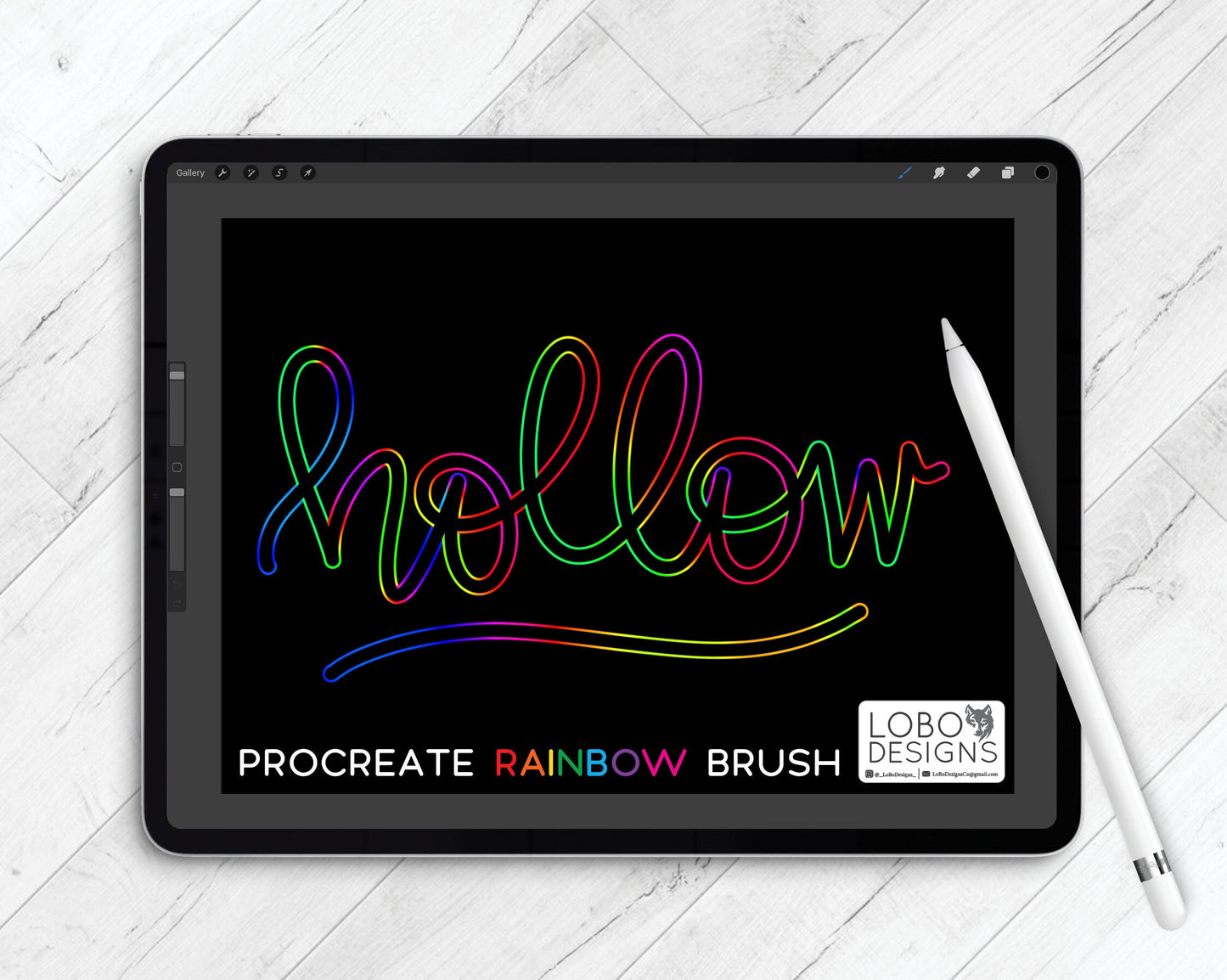 Procreate Rainbow Brush — LoBo Hollow