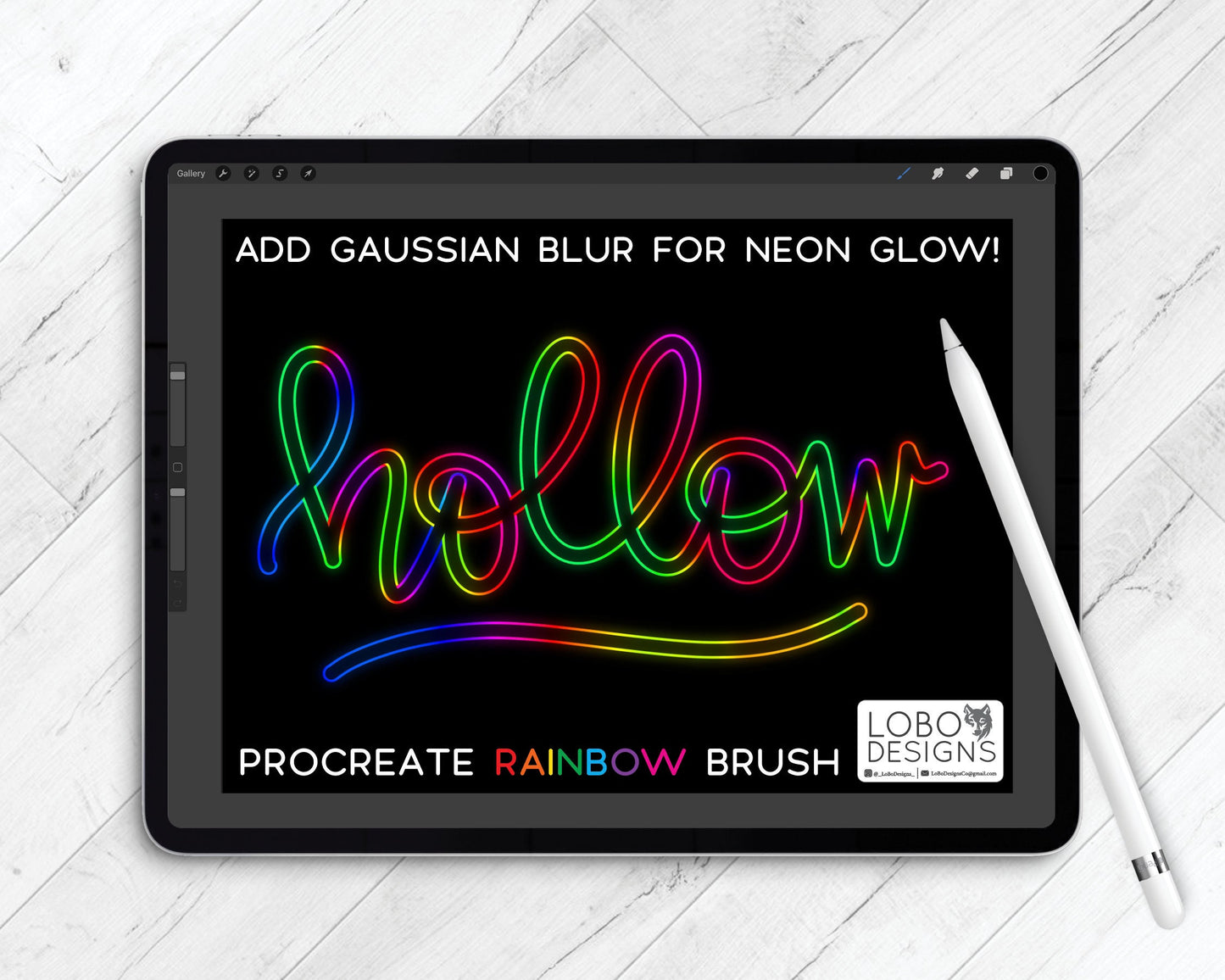 Procreate Rainbow Brush — LoBo Hollow