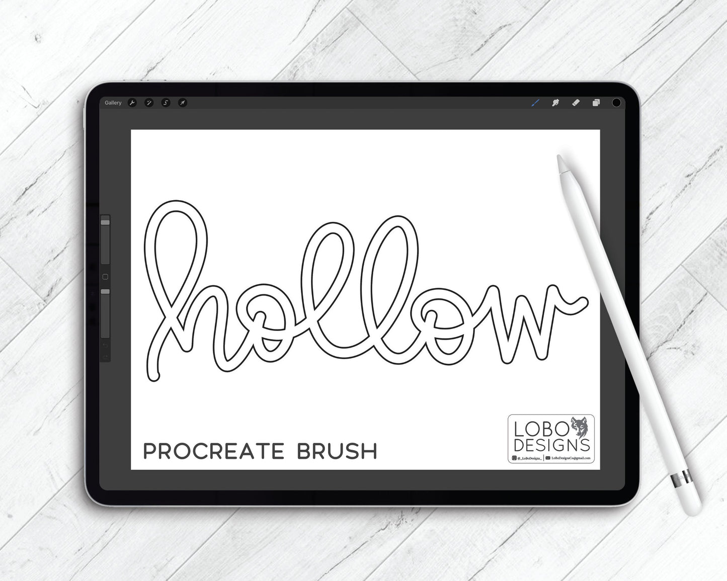 Procreate Brush — LoBo Hollow