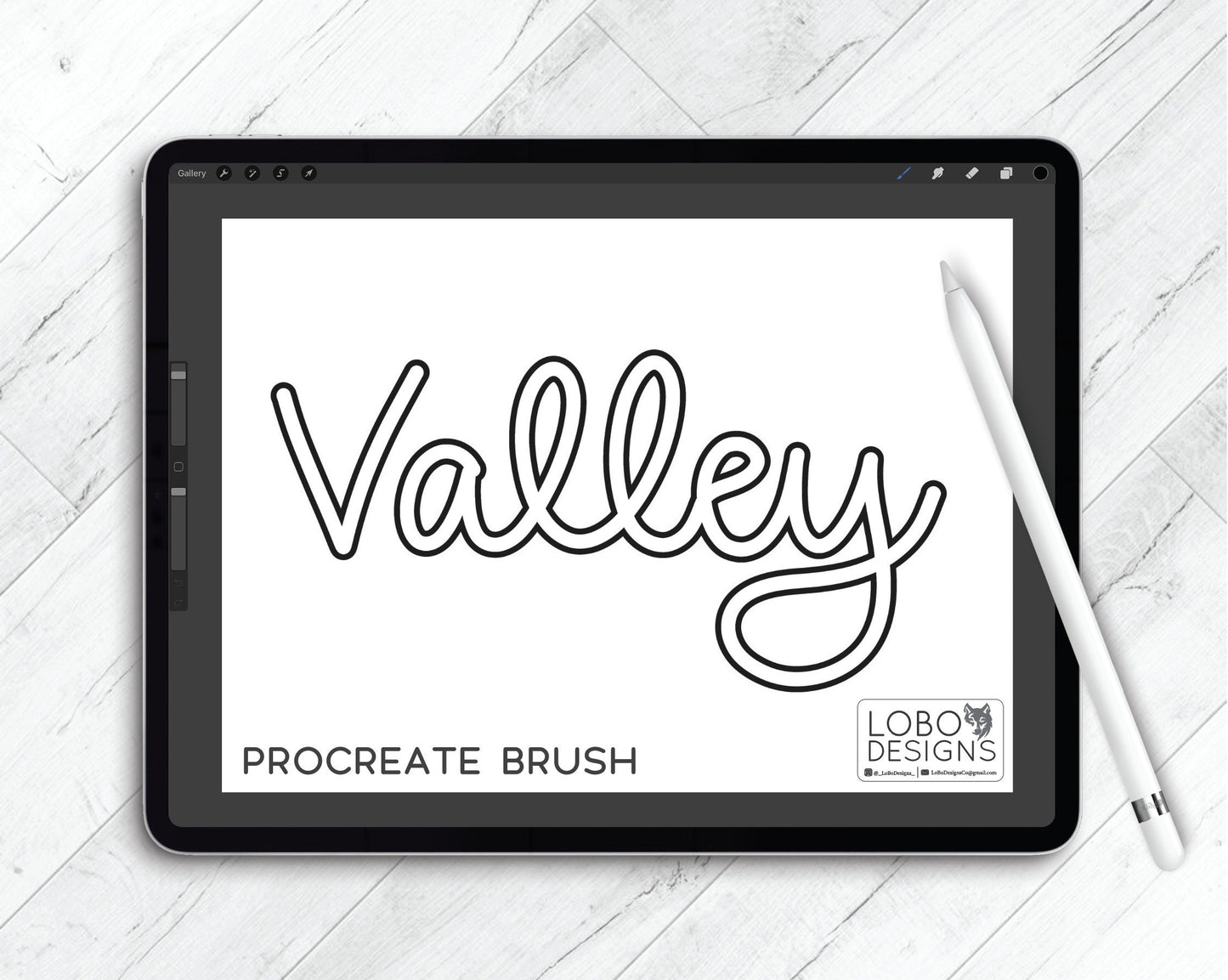 Procreate Brush — LoBo Valley