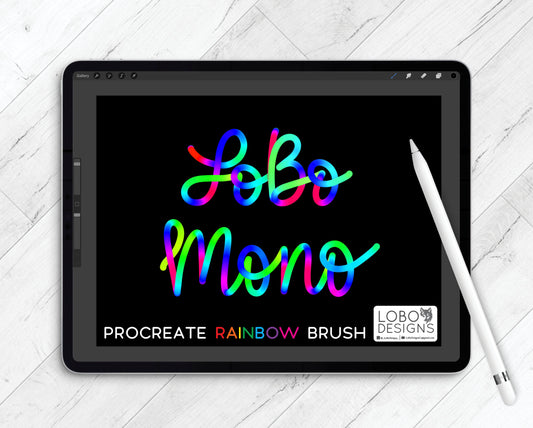 Procreate Rainbow Brush — LoBo Mono